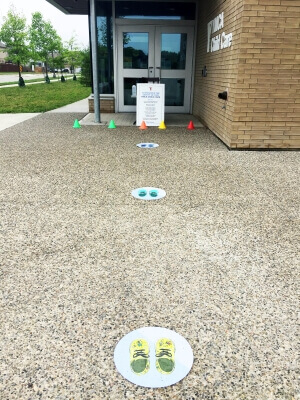 Custom decal on the ground