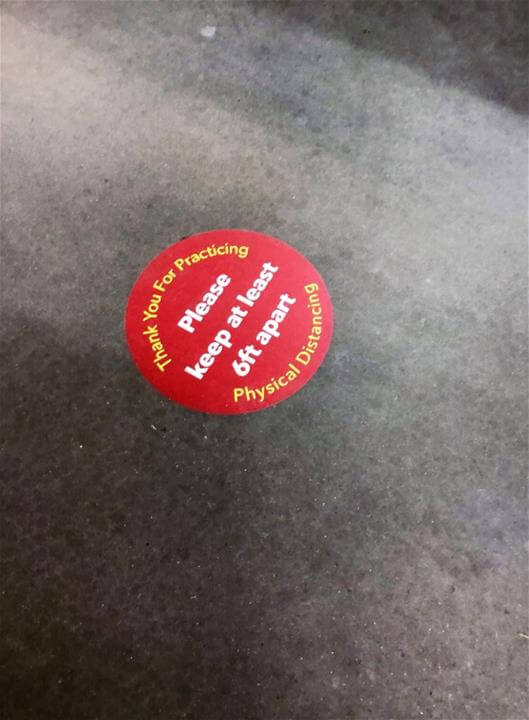 Custom floor decal
