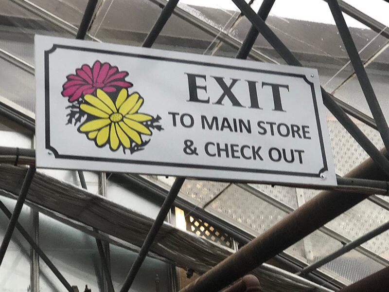 Exit sign 