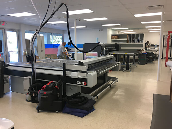 production area of FASTSIGNS Houston, TX - West center