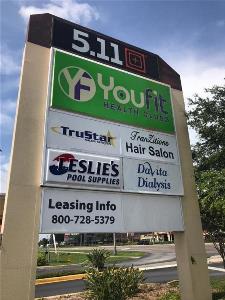 Tenant panels refreshed on large multitenant pylon signs