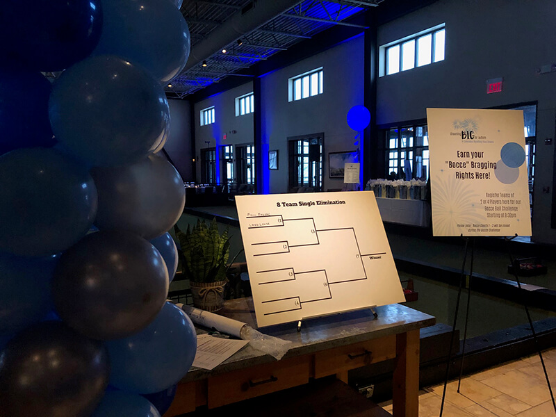 custom signage from A Celebration Benefiting Have Dreams event
