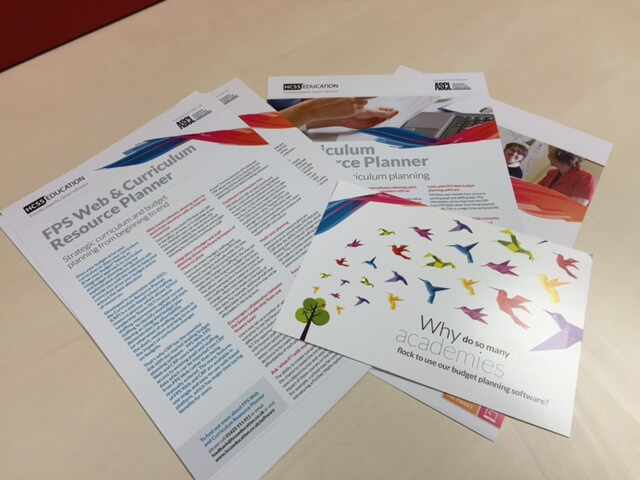 education brochures and print-outs