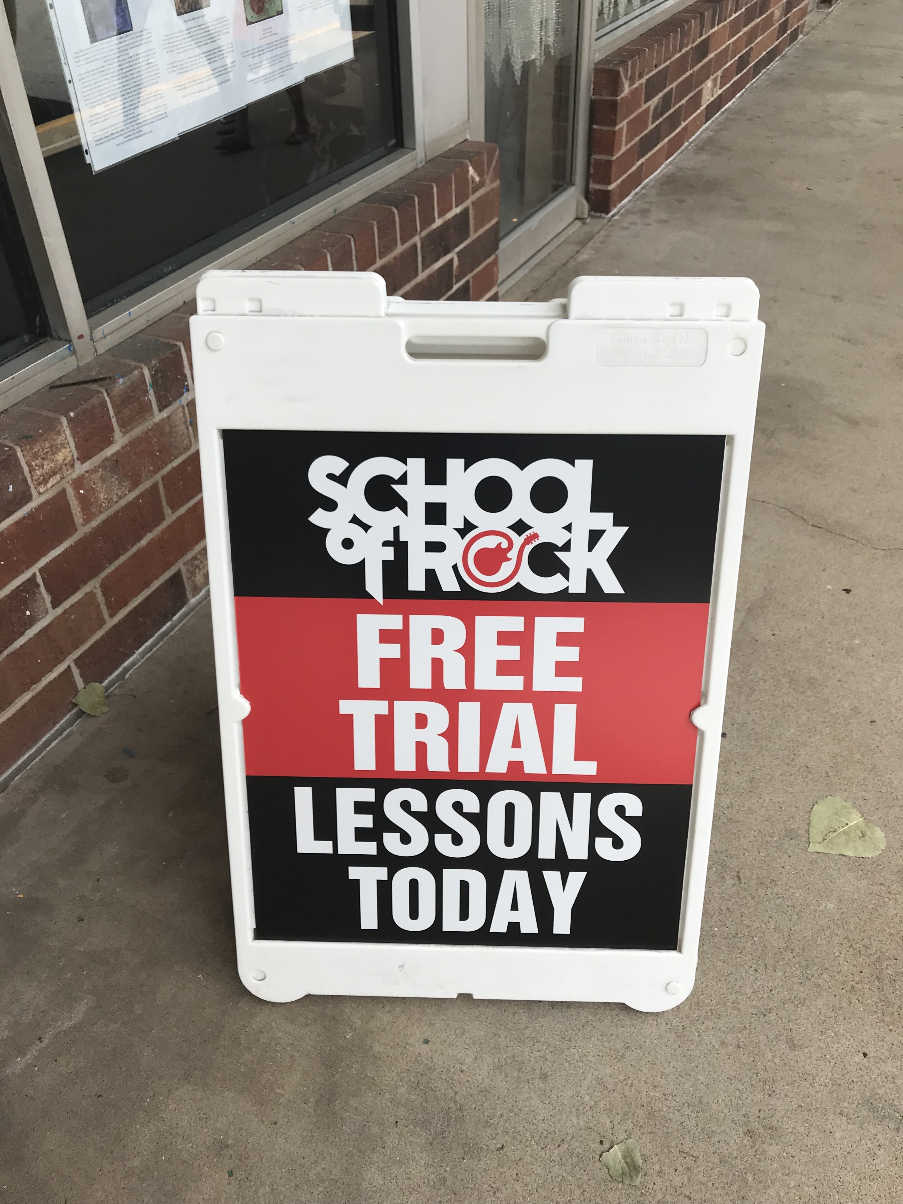 School of Rock A-Frame Sign