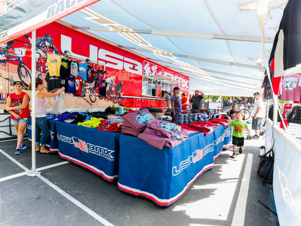 BMX merch stand