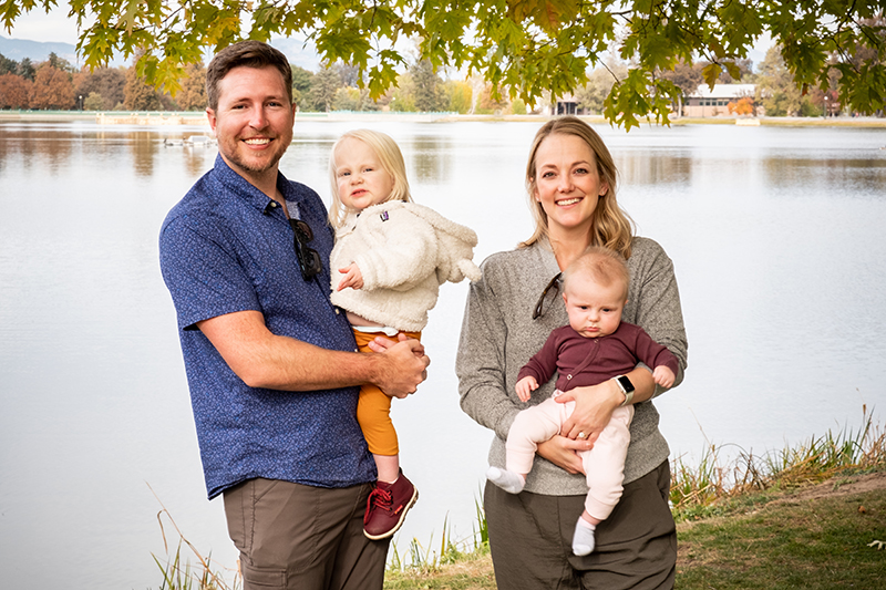 Hayden with her family