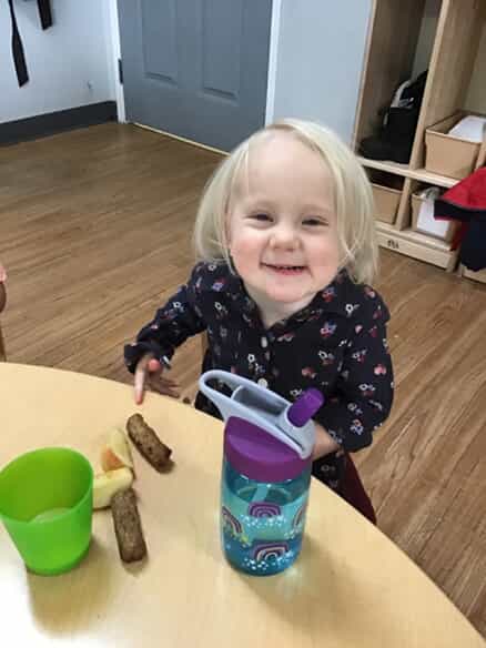 hayden eating lunch