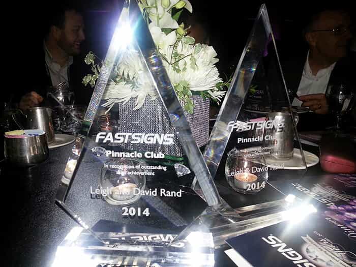 pinnacle awards awarded to leigh and david rand
