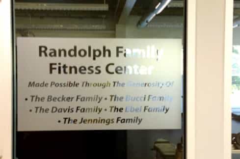 donors are recognized in a wall plaque