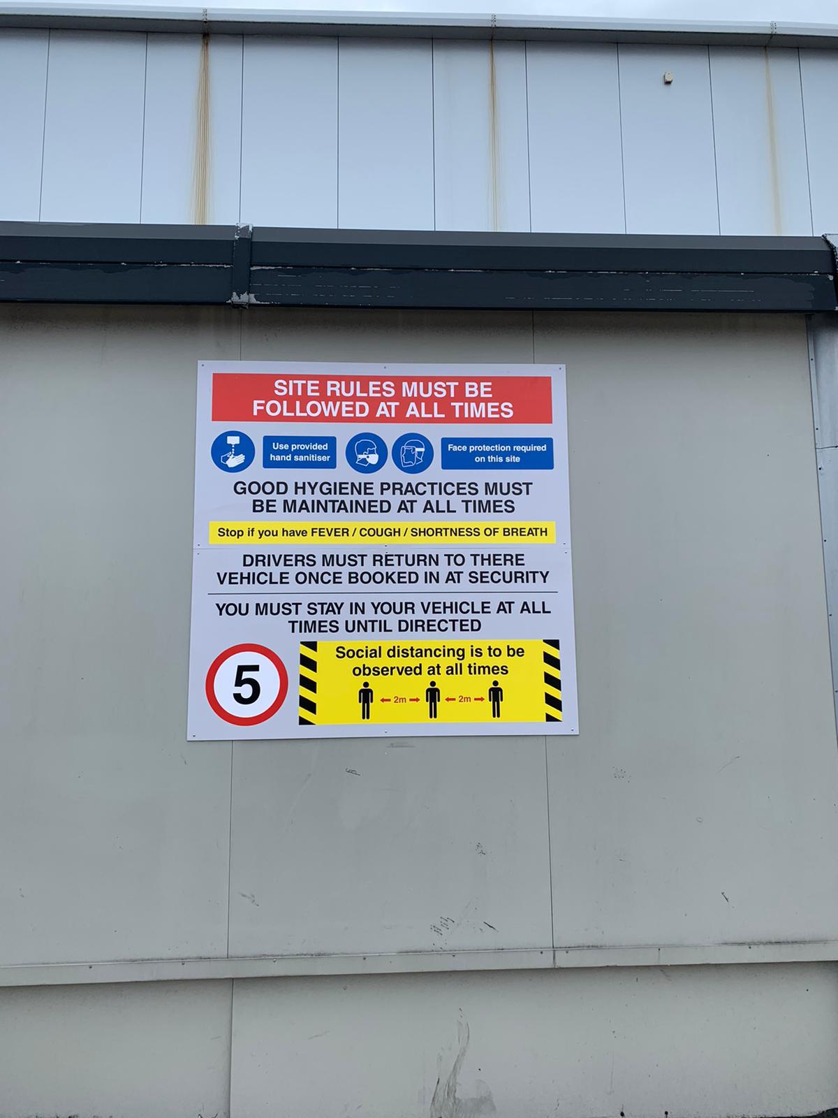 OSHA signage