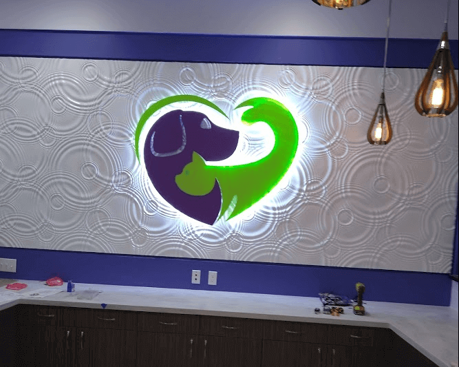 Parkway Veterinary Group light sign