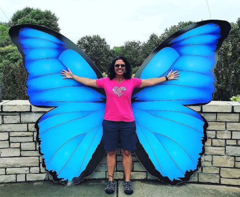 custom routed butterfly wings on foamcore