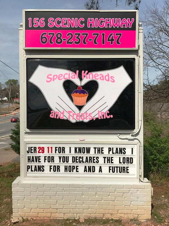 Monument sign